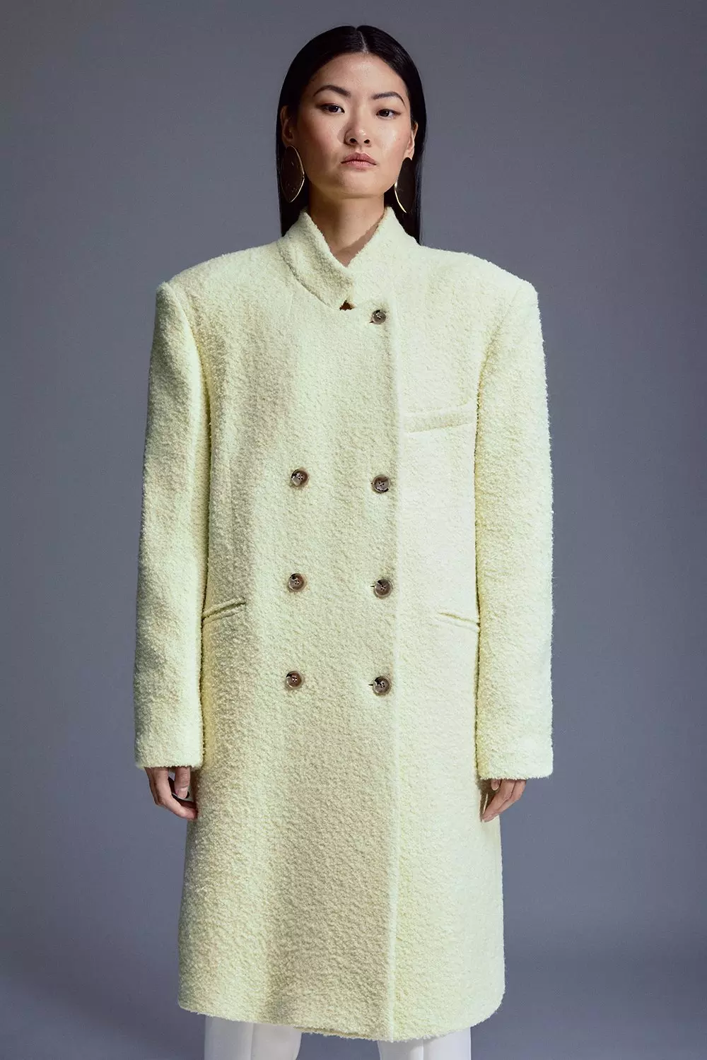 Karen millen shop cream coat